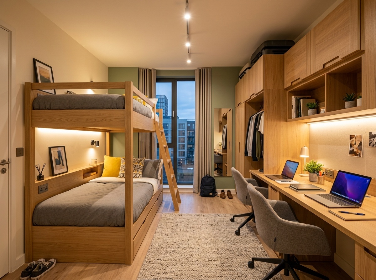 PG Room Bunk Bed and Study Setup Bengaluru